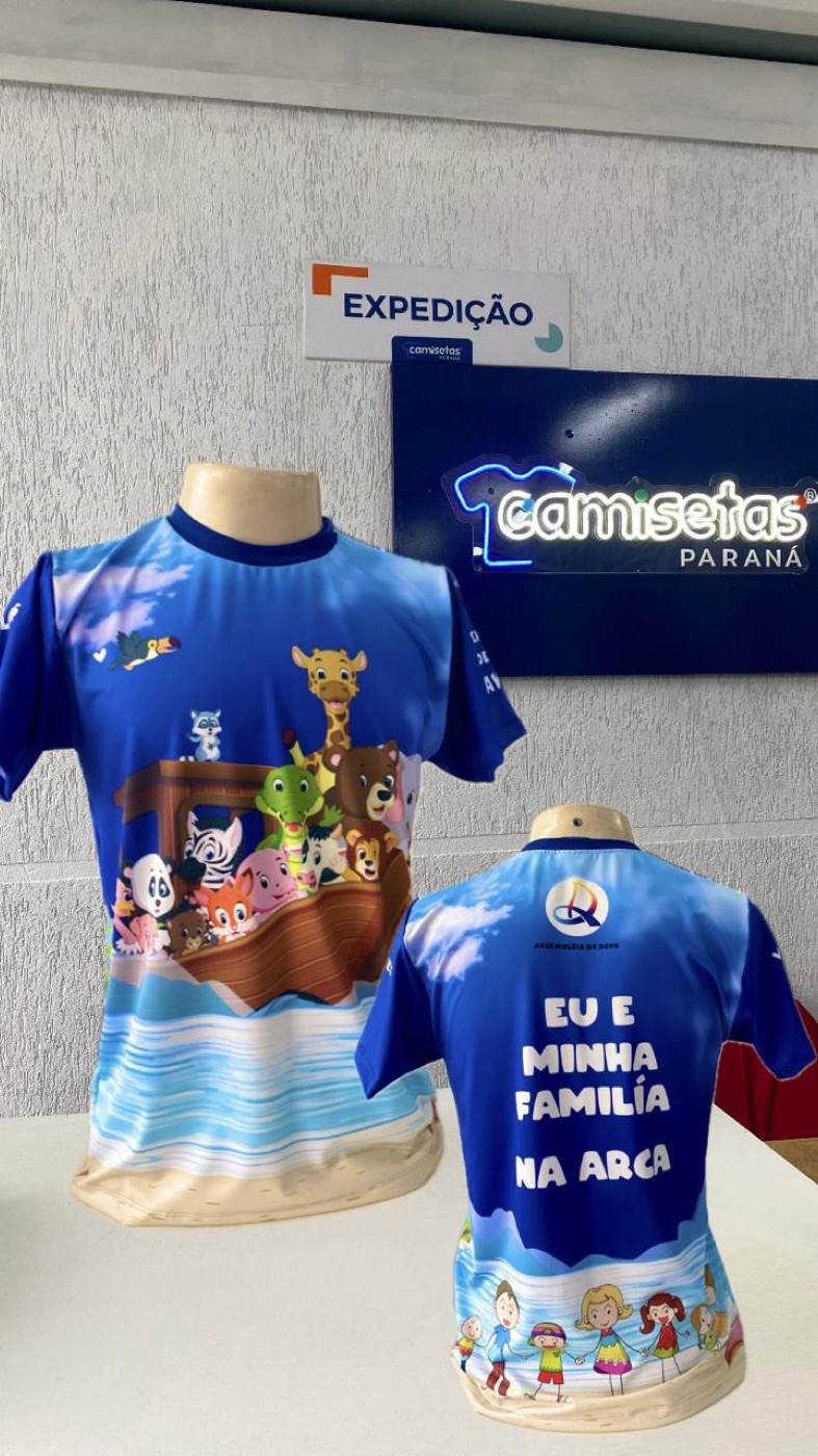 Camisa em sublimação total colorida — Camisetas Paraná