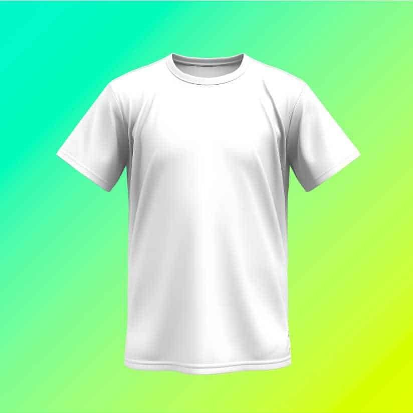 camiseta 100% algodão branca